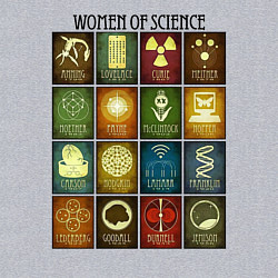 Свитшот хлопковый мужской Women of science, цвет: меланж — фото 2