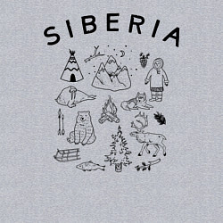 Свитшот хлопковый мужской Siberia, цвет: меланж — фото 2