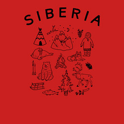 Свитшот хлопковый мужской Siberia, цвет: красный — фото 2