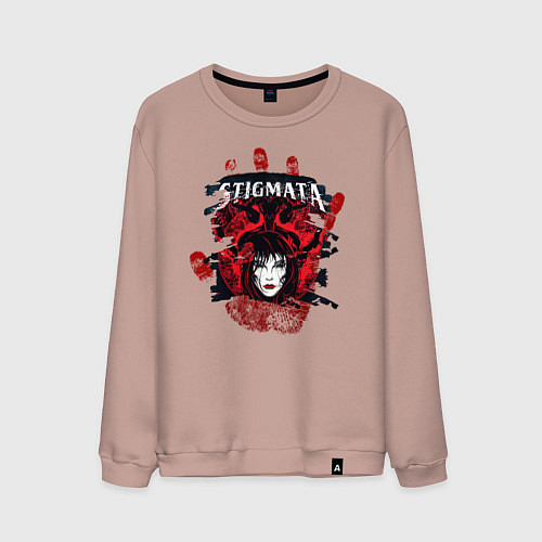Мужской свитшот Stignata / Пыльно-розовый – фото 1