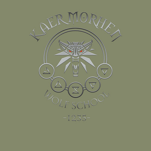 Мужской свитшот ВЕДЬМАК / Авокадо – фото 3