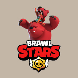 Свитшот хлопковый мужской Brawl Stars - Nita, цвет: миндальный — фото 2