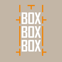 Свитшот хлопковый мужской Box box box, цвет: миндальный — фото 2