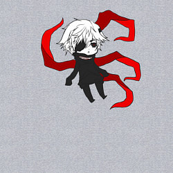 Свитшот хлопковый мужской Токийский гуль, цвет: меланж — фото 2