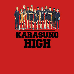 Свитшот хлопковый мужской Karasuno HIGH, цвет: красный — фото 2