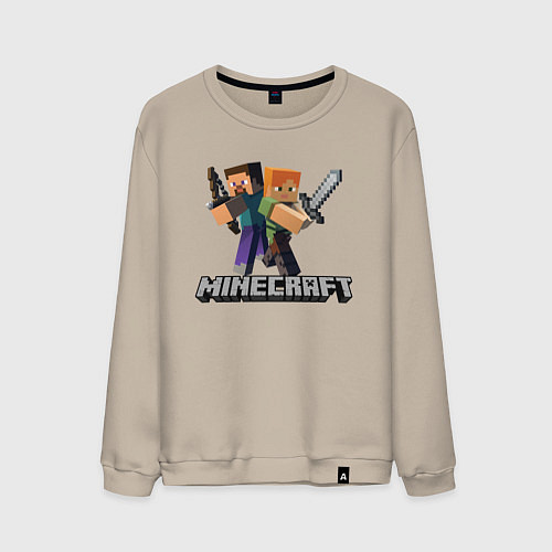 Мужской свитшот MINECRAFT / Миндальный – фото 1
