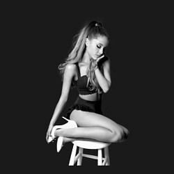 Свитшот хлопковый мужской ARIANA GRANDE, цвет: черный — фото 2