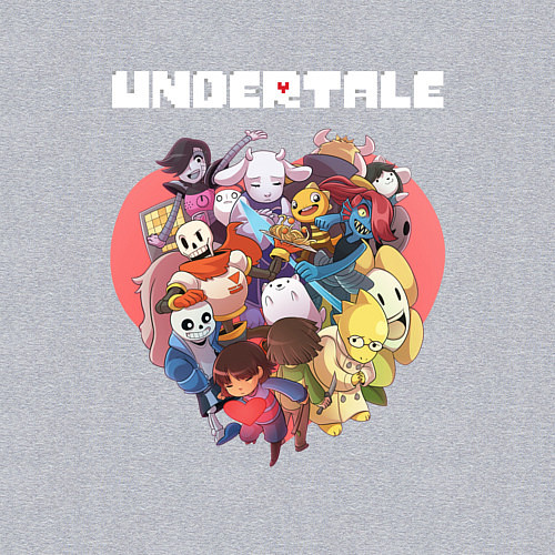 Мужской свитшот UNDERTALE / Меланж – фото 3