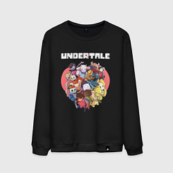 Свитшот хлопковый мужской UNDERTALE, цвет: черный