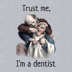 Свитшот хлопковый мужской Trust me, I'm a dentist, цвет: меланж — фото 2