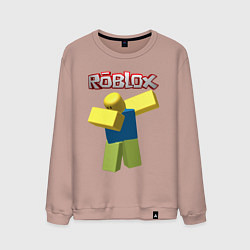 Свитшот хлопковый мужской Roblox Dab, цвет: пыльно-розовый