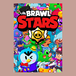 Свитшот хлопковый мужской BRAWL STARS, цвет: пыльно-розовый — фото 2