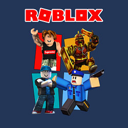 Свитшот хлопковый мужской ROBLOX, цвет: тёмно-синий — фото 2