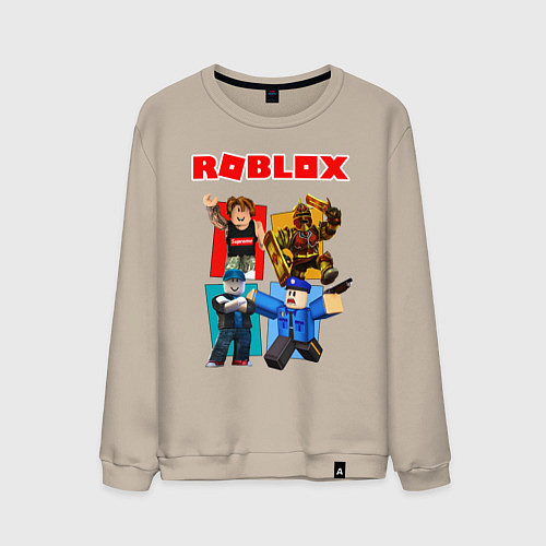 Мужской свитшот ROBLOX / Миндальный – фото 1