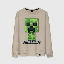Свитшот хлопковый мужской MINECRAFT, цвет: миндальный