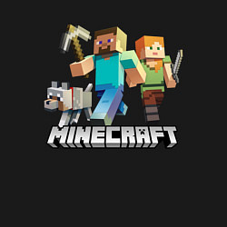 Свитшот хлопковый мужской MINECRAFT, цвет: черный — фото 2