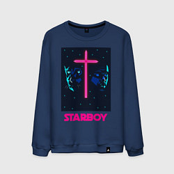 Свитшот хлопковый мужской STARBOY, цвет: тёмно-синий