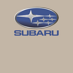 Свитшот хлопковый мужской SUBARU, цвет: миндальный — фото 2