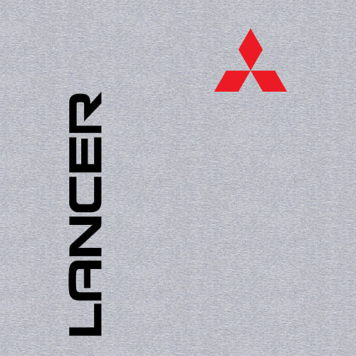 Мужской свитшот MITSUBISHI LANCER / Меланж – фото 3