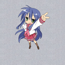 Свитшот хлопковый мужской Аниме Тян, цвет: меланж — фото 2