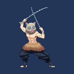 Свитшот хлопковый мужской KIMETSU NO YAIBA, цвет: тёмно-синий — фото 2