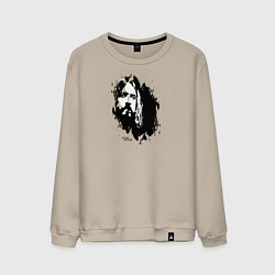 Свитшот хлопковый мужской Егор Летов, цвет: миндальный