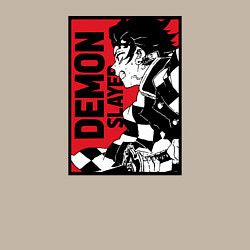 Свитшот хлопковый мужской KIMETSU NO YAIBA, цвет: миндальный — фото 2