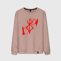 Свитшот хлопковый мужской BERSERK, цвет: пыльно-розовый