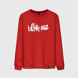 Свитшот хлопковый мужской Blink 182, цвет: красный