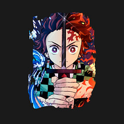 Свитшот хлопковый мужской KIMETSU NO YAIBA, цвет: черный — фото 2