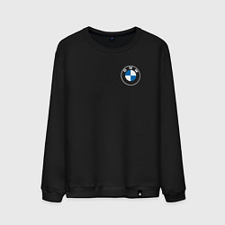 Свитшот хлопковый мужской BMW LOGO 2020, цвет: черный