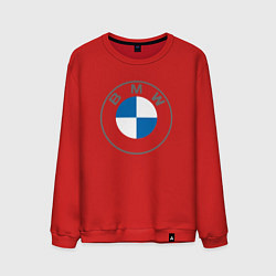 Свитшот хлопковый мужской BMW LOGO 2020, цвет: красный