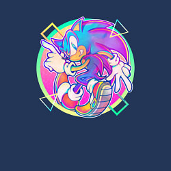 Свитшот хлопковый мужской СОНИК, цвет: тёмно-синий — фото 2