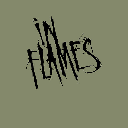 Мужской свитшот In Flames / Авокадо – фото 3