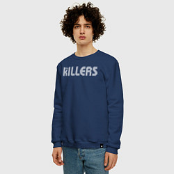Свитшот хлопковый мужской The Killers, цвет: тёмно-синий — фото 2