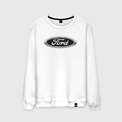 Свитшот хлопковый мужской Ford, цвет: белый