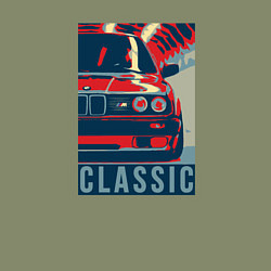 Свитшот хлопковый мужской BMW e30 classic, цвет: авокадо — фото 2