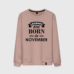 Мужской свитшот Legends are born in November