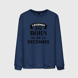 Мужской свитшот Legends are born in december