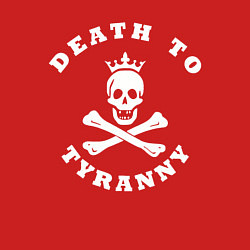 Свитшот хлопковый мужской Death to tyranny, цвет: красный — фото 2