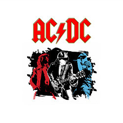 Свитшот хлопковый мужской ACDC, цвет: белый — фото 2