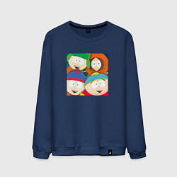 Свитшот хлопковый мужской South Park, цвет: тёмно-синий