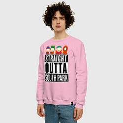 Свитшот хлопковый мужской SOUTH PARK, цвет: светло-розовый — фото 2