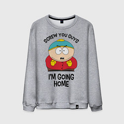Свитшот хлопковый мужской South Park, Эрик Картман, цвет: меланж