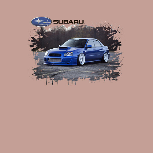 Мужской свитшот SUBARU / Пыльно-розовый – фото 3