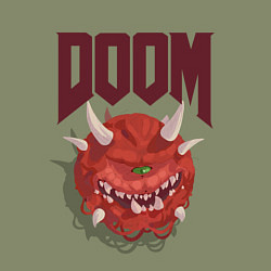 Свитшот хлопковый мужской DOOM, цвет: авокадо — фото 2