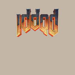 Свитшот хлопковый мужской IDDQD DOOM, цвет: миндальный — фото 2