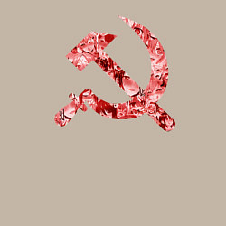 Свитшот хлопковый мужской Ахегао СССР, цвет: миндальный — фото 2