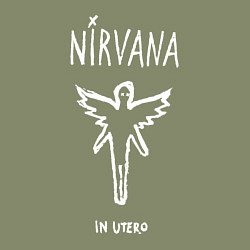 Свитшот хлопковый мужской Nirvana In utero, цвет: авокадо — фото 2