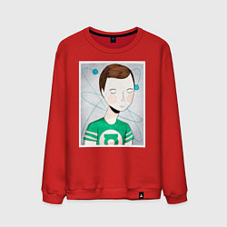 Свитшот хлопковый мужской Sheldon Cooper, цвет: красный